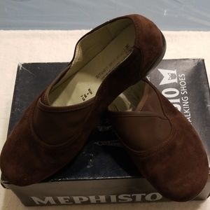Mephisto Kalmina Brown Suede Loafers